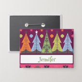 Personalized Christmas button 缶バッジ (正面/裏面)