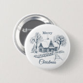 Personalized Christmas Button–Custom Seasonal Pin 缶バッジ (正面&裏面)