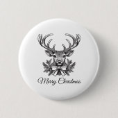 Personalized Christmas Button–Custom Seasonal Pin 缶バッジ (正面)