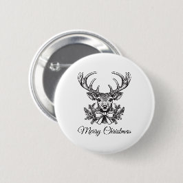 Personalized Christmas Button–Custom Seasonal Pin 缶バッジ