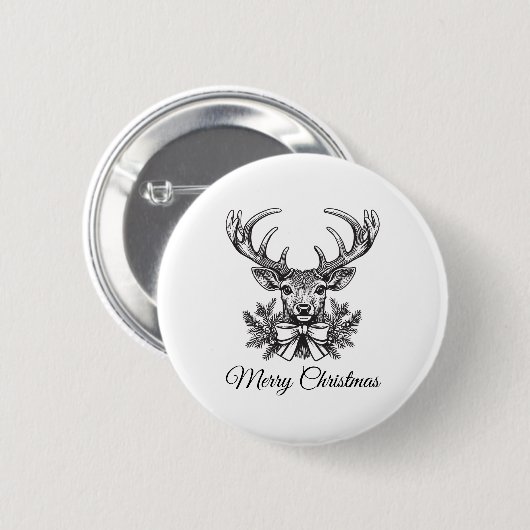 Personalized Christmas Button–Custom Seasonal Pin 缶バッジ (正面&裏面)
