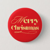 Personalized Christmas Button–Custom Seasonal Pin 缶バッジ (正面)
