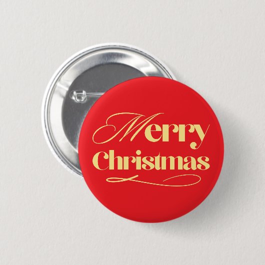 Personalized Christmas Button–Custom Seasonal Pin 缶バッジ (正面&裏面)
