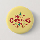 Personalized Christmas Button–Custom Seasonal Pin 缶バッジ (正面)