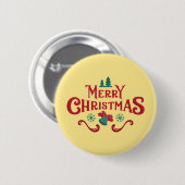 Personalized Christmas Button–Custom Seasonal Pin 缶バッジ (正面&裏面)