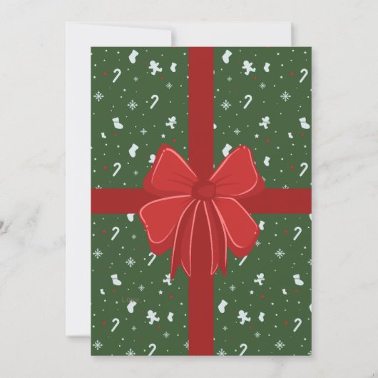 Personalized Christmas Card for a Unique Holiday  招待状 (裏面)