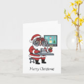 Personalized Christmas Card for Optometrist カード (黄色い花)