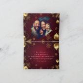 Personalized Christmas Card with Custom Message サンキューカード (内部)