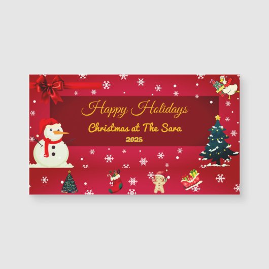 Personalized Christmas Card with Name  (正面)