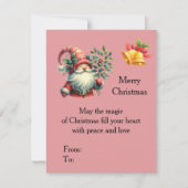 Personalized Christmas Card with Santa Claus (正面)