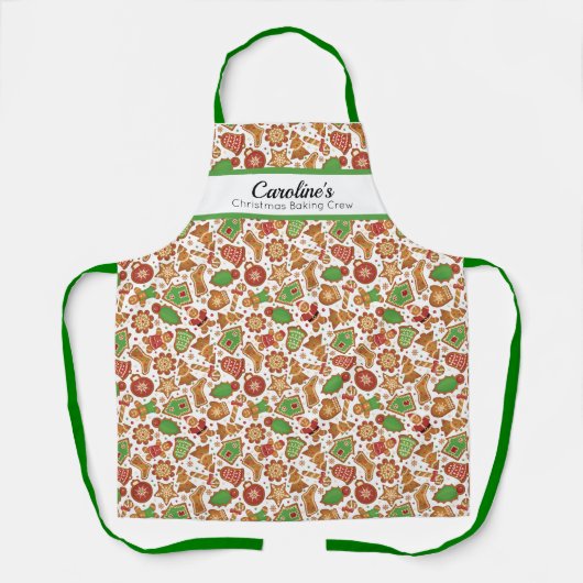Personalized Christmas Cookies エプロン (正面)