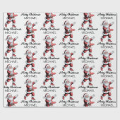 Personalized Christmas Disc Golf Santa Claus       ラッピングペーパー (フラット)