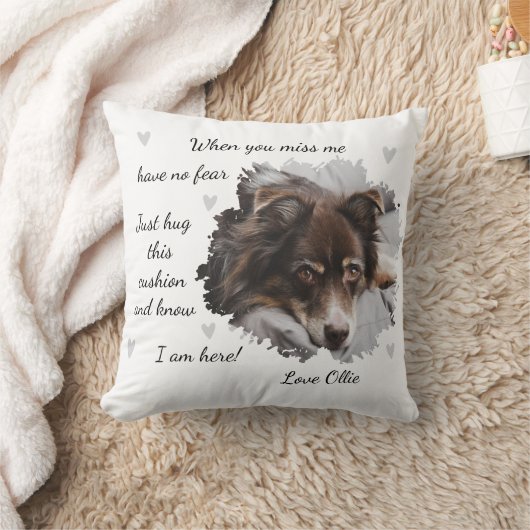 Personalized Christmas Dog Memorial クッション (ブランケット)