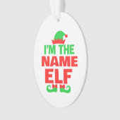 Personalized Christmas Elf オーナメント (正面)