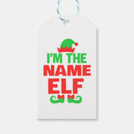Personalized Christmas Elf ギフトタグ