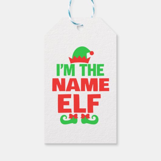 Personalized Christmas Elf ギフトタグ (裏面)