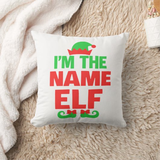 Personalized Christmas Elf クッション (ブランケット)
