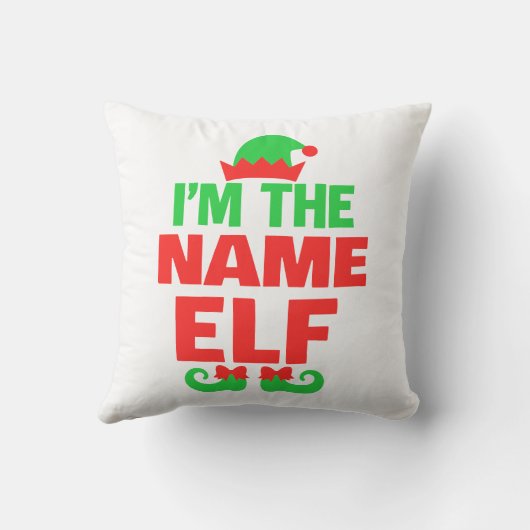 Personalized Christmas Elf クッション (裏面)