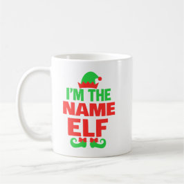 Personalized Christmas Elf コーヒーマグカップ