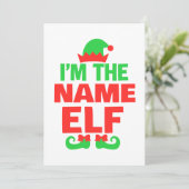 Personalized Christmas Elf シーズンカード (スタンド正面)