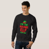 Personalized Christmas Elf スウェットシャツ (正面フル)