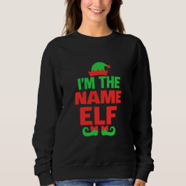 Personalized Christmas Elf スウェットシャツ