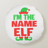 Personalized Christmas Elf ラウンドクッション (裏面)