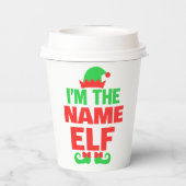 Personalized Christmas Elf 紙コップ (裏面)