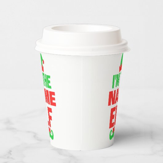 Personalized Christmas Elf 紙コップ (右)