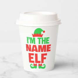 Personalized Christmas Elf 紙コップ