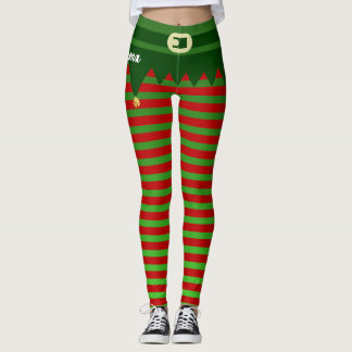 Personalized Christmas Elf Costume Leggings レギンス