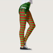 Personalized Christmas Elf Costume Leggings レギンス (右)