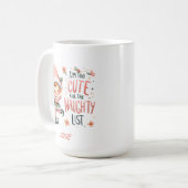 Personalized Christmas Elf Mug コーヒーマグカップ (正面左)