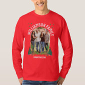 Personalized CHRISTMAS FAMILY Group Photo Tシャツ (正面)