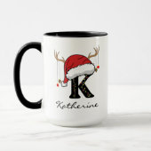 Personalized Christmas Family Mug for Mom and Dad マグカップ (左)