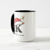 Personalized Christmas Family Mug for Mom and Dad マグカップ (正面左)