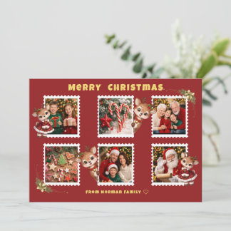 Personalized Christmas Flat Holiday Card シーズンカード