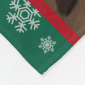 Personalized Christmas Fleece Blanket with Custom  フリースブランケット (角)