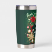 Personalized Christmas Fram On A 保温保冷タンブラー (正面)