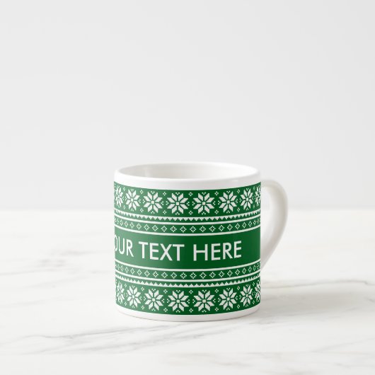 Personalized Christmas gift espresso coffee cup エスプレッソカップ (正面右)