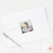 Personalized Christmas Gift Photo Name Identifier スクエアシール (封筒)