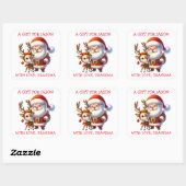 Personalized Christmas Gift Tags スクエアシール (シート)