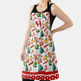 Personalized Christmas Gingerbread Cookies Baking エプロン