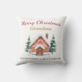 Personalized Christmas Grandma Pillow Gift クッション (裏面)