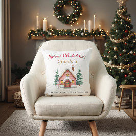 Personalized Christmas Grandma Pillow Gift クッション