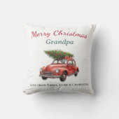 Personalized Christmas Grandpa Pillow Gift クッション (正面)