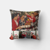 Personalized Christmas Holiday Family Photo Gift クッション (正面)