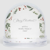 Personalized Christmas Holiday Greenery Photo (裏面)
