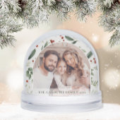 Personalized Christmas Holiday Greenery Photo