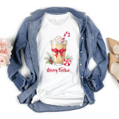 Personalized Christmas Holiday Iced Coffee Latte Tシャツ